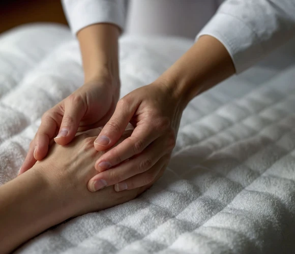 Sprostitev napetosti v dlani in zapestju	